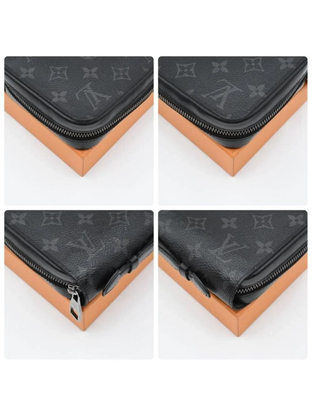 Louis Vuitton Monogram Eclipse Zippy XL Wallet Black